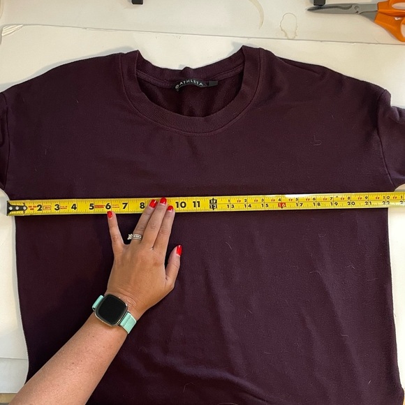 Athleta Purple Long Sleeve Sweatshirt Size Medium - Picture 4 of 7